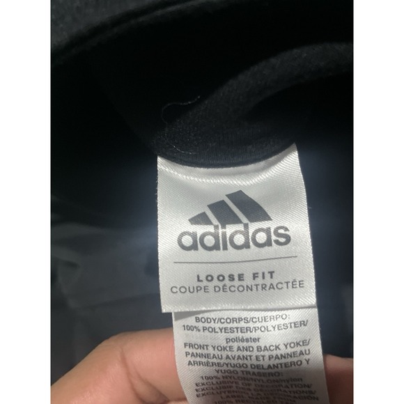 adidas Essentials Women's Jacket, Size M - Black/Silver - Picture 3 of 4